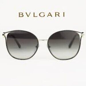 Brand New Bvlgari BV6114 Sunglasses, BLACK/PALE GOLD GREY GRADIENT (BLACK) Grey